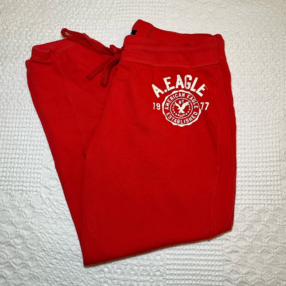 Red/Orange AEO Sweatpants